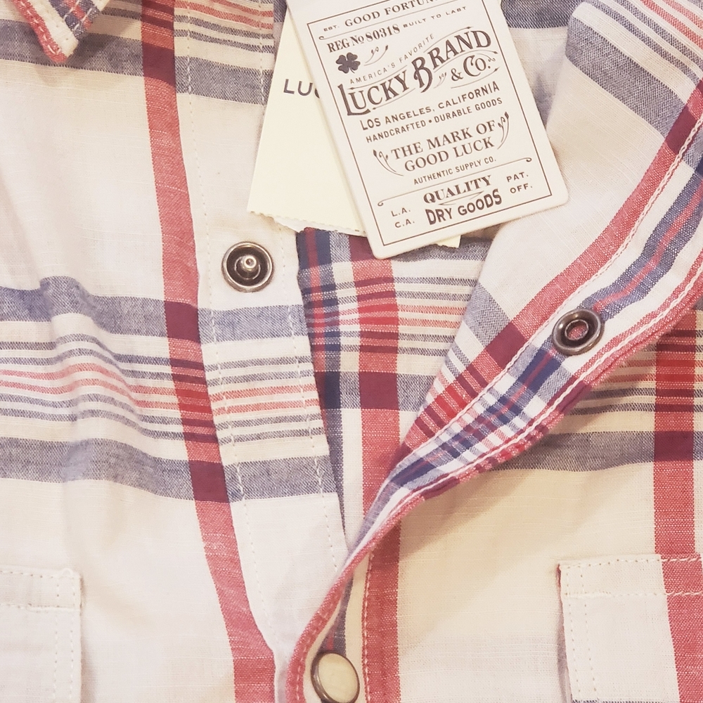 Plaid Santa Fe Western Shirt - Picture 5 of 8